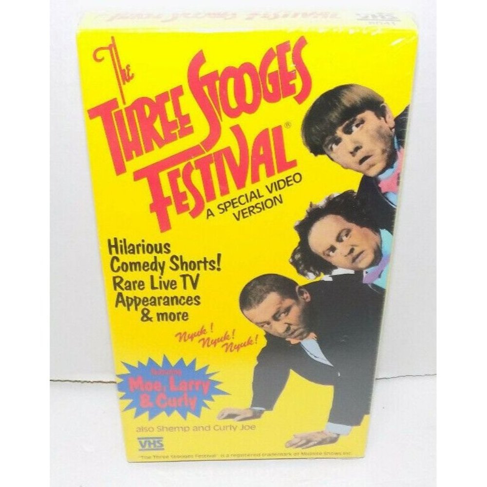 The Three Stooges Festival A Special Video Version VHS Tape New Sealed